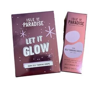 New & Sealed Isle of Paradise Hello Bronzed Glow Dark Self Tanning Drops 1 fl.oz